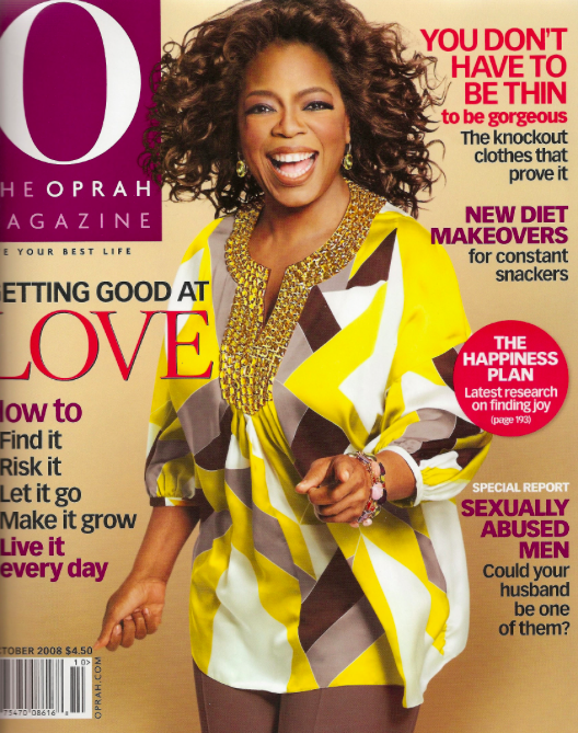 oprah magazine 2008