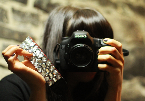 sparkly camera strap