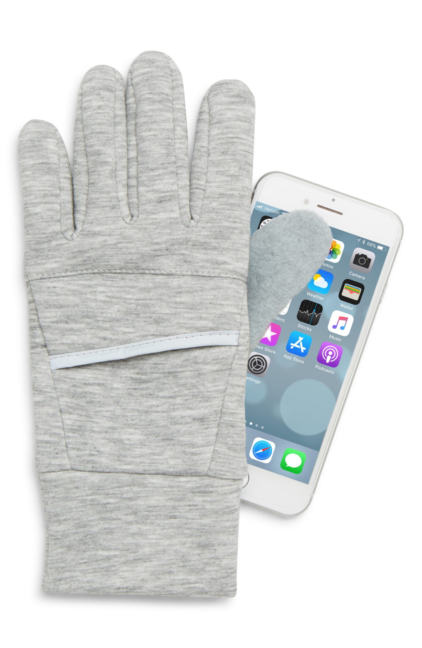 grey touch screen gloves
