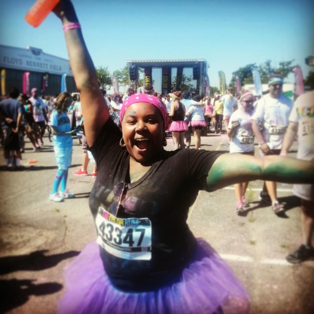 patranila-celebrates-finishing-the-color-run-5k