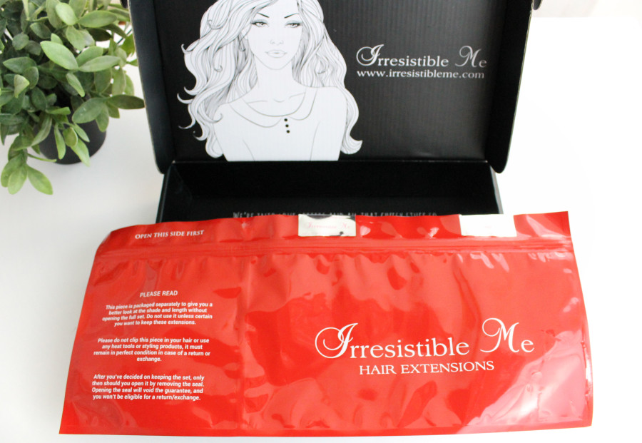 Irresistible Me Remy Hair Extensions Review and Packaging