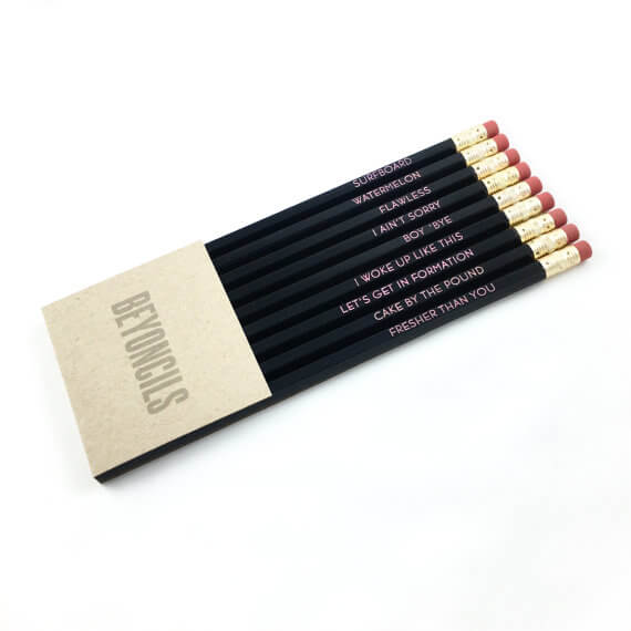 beyonce inspired pencil set