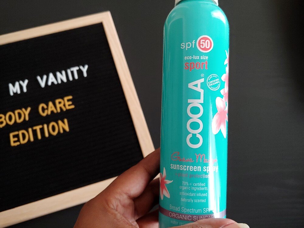 body care products - coola sunscreen spray