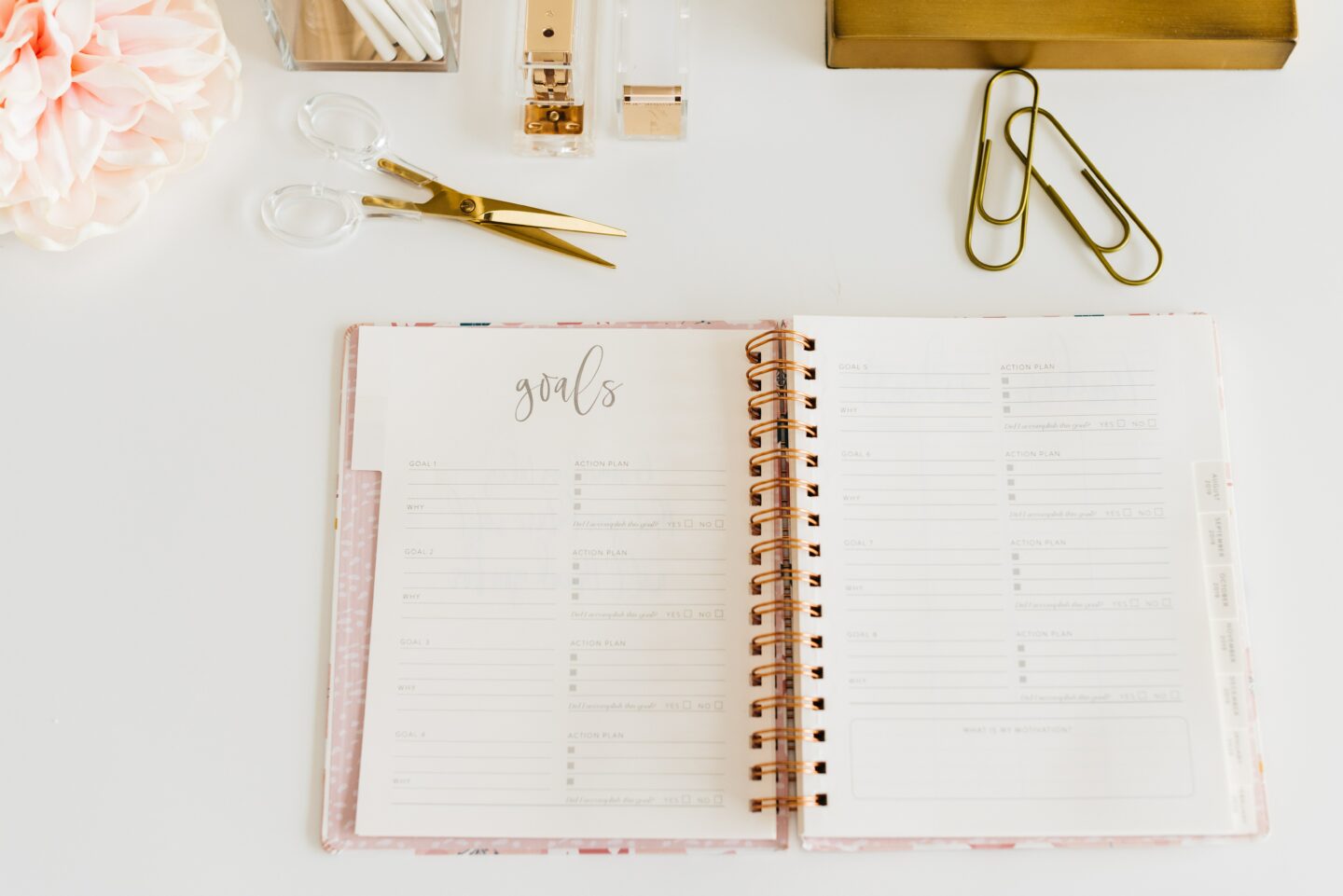 goals planner new habits for new year