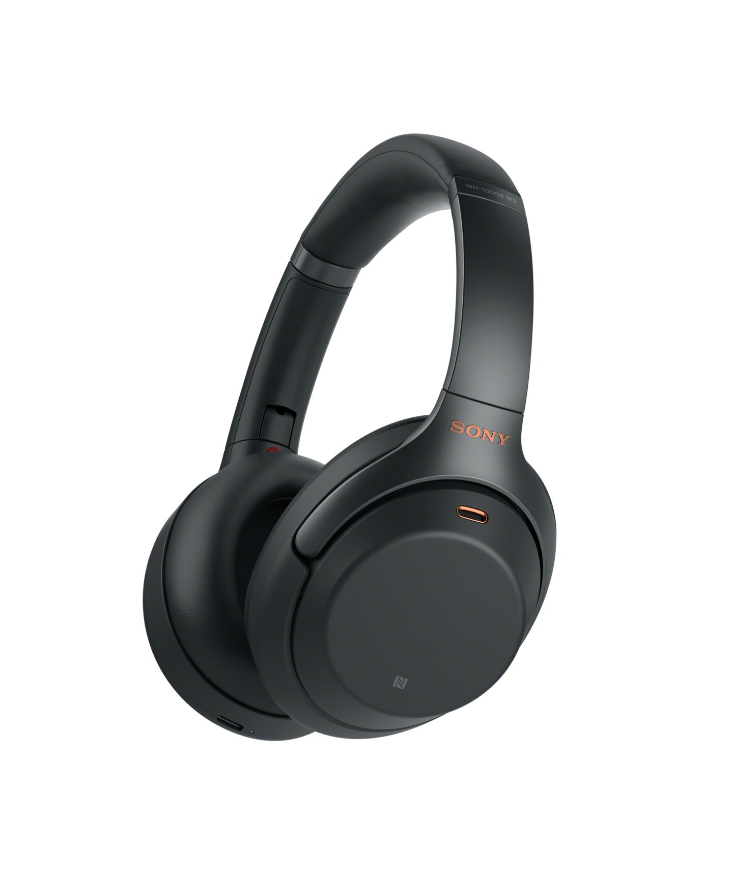 sony noise canceling headphones in black