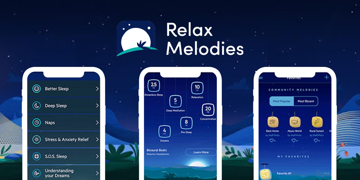 relax melodies app for a better new year