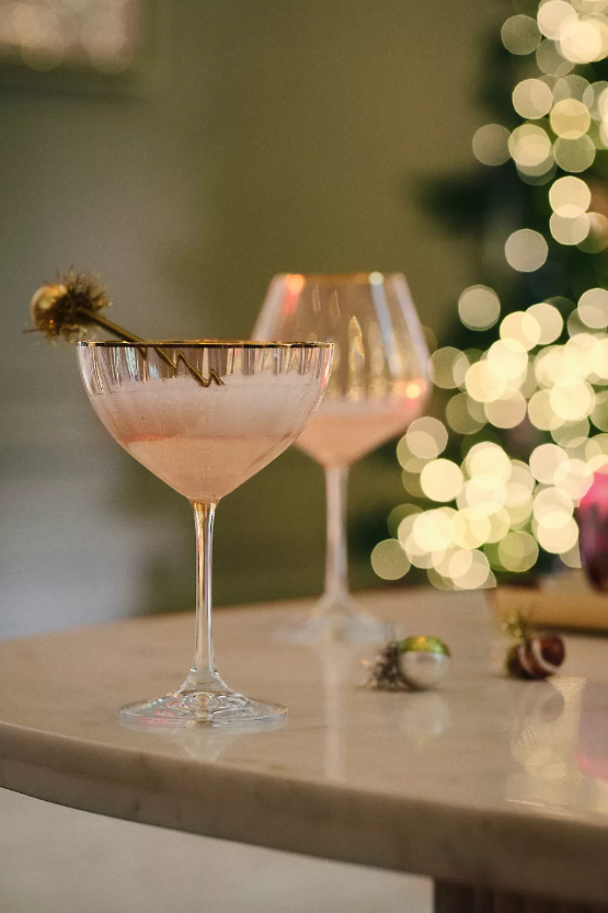 gifts for her - delicate champagne coupes