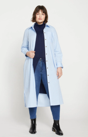 Odeon Stretch Poplin Shirtdress