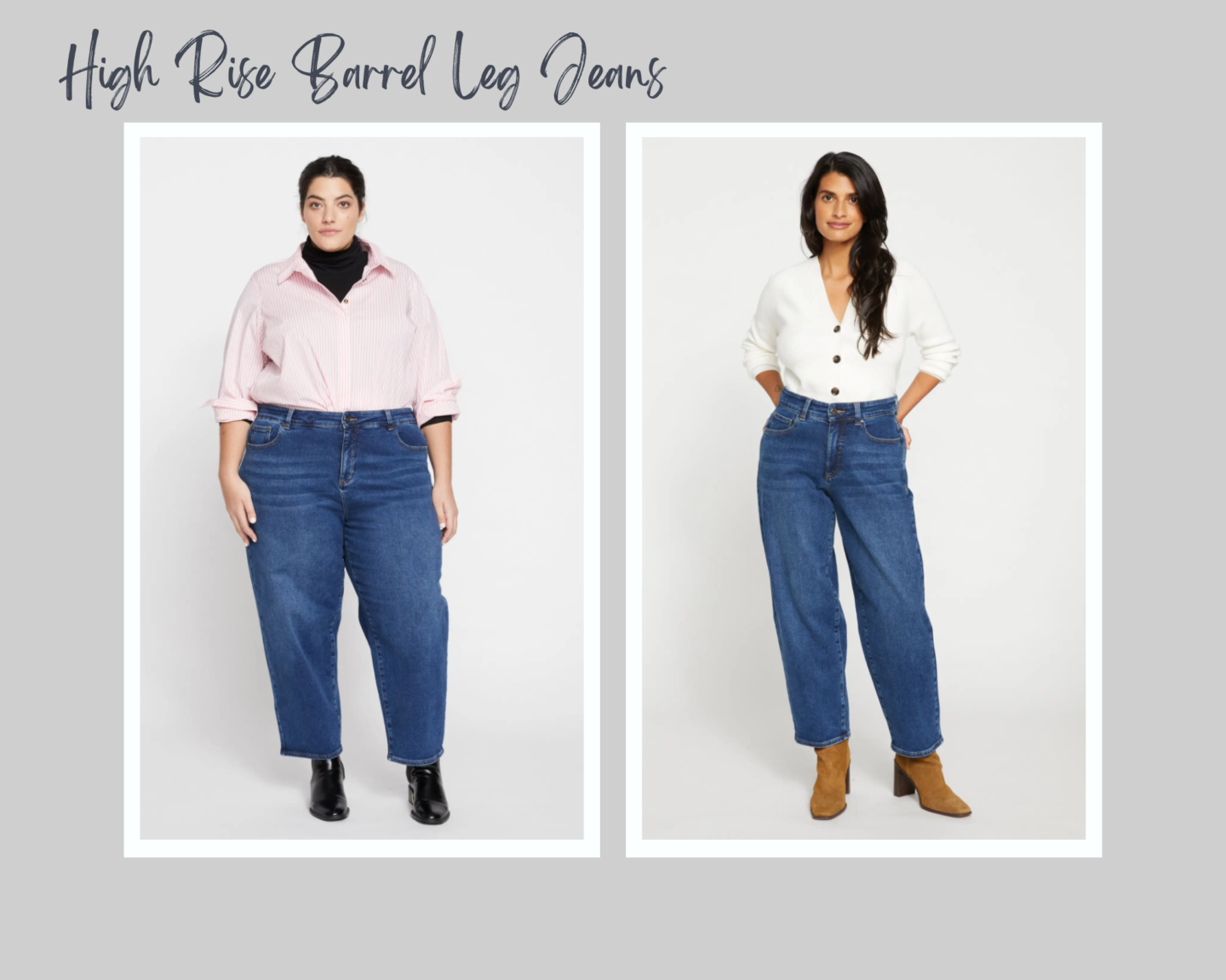 size inclusive brand universal standard barrel leg jeans