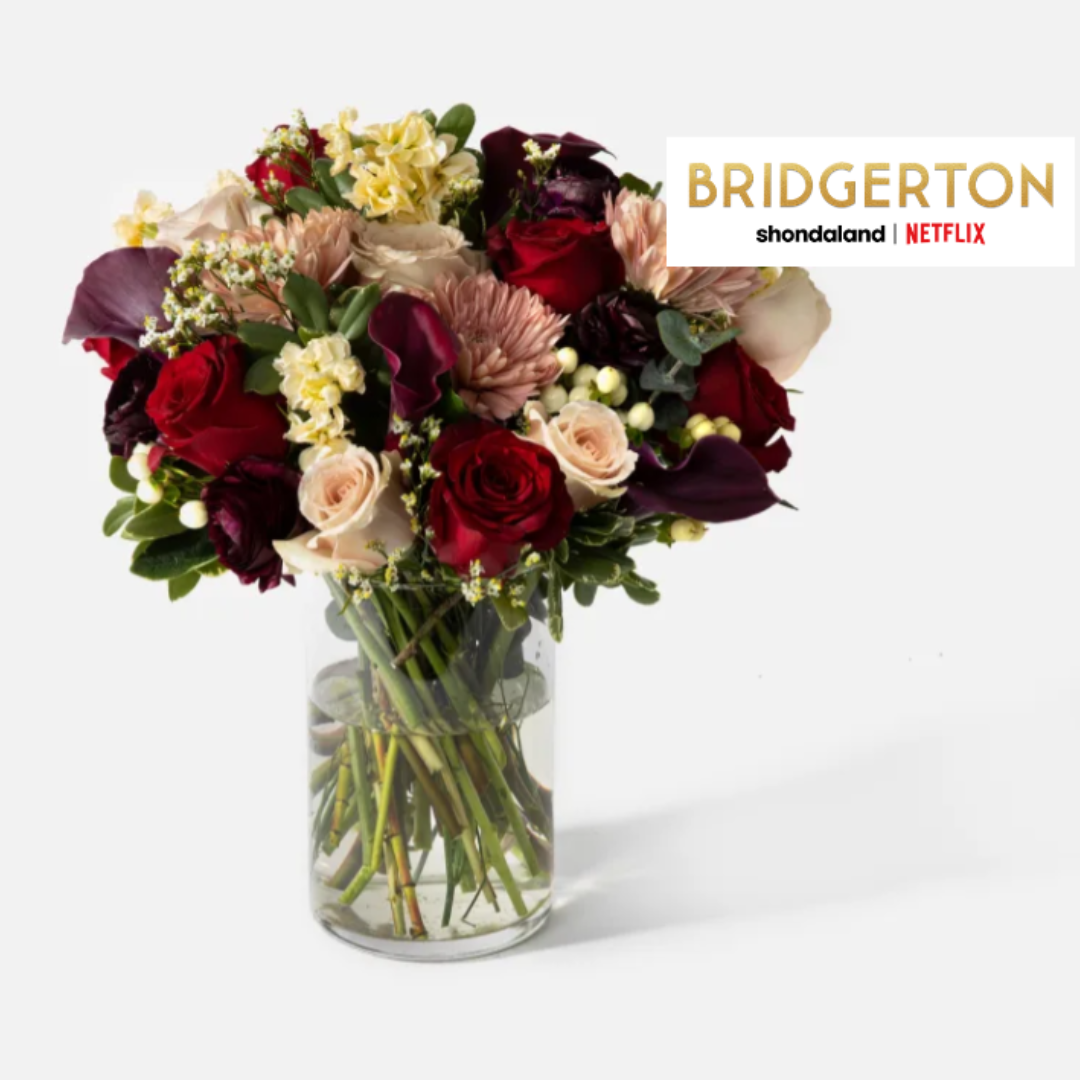 valentine's flowers by bridgerton