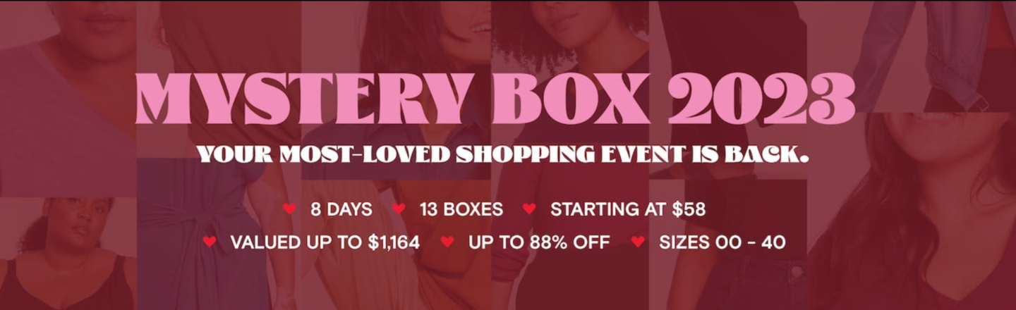 Mystery Box 2023 - 8-day savings event at Universal Standard
