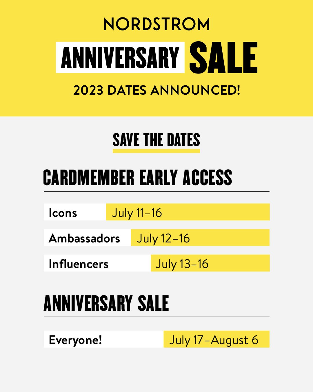 nordstrom anniversary sale dates